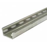 ТН35 (TS35) DIN-рейка перфорированная 2000мм,  35x15x1.5mm, перфорация 18x6.3 - 25мм, сталь, холодная оцинковка 8мкм