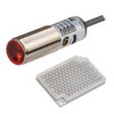 BRQM3M-PDTA-P Фотоэлектрический датчик, отражение от рефлектора (отражатель MS-2A в комплекте), корпус латунь М18х1, расст. срабатывания до 3 м., питание 10-30VDC, выход PNP, режим работы - на свет/на затемнение, регул. чувствит., кабель 2 метра