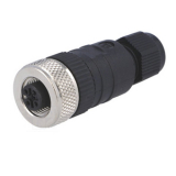 RKC 4/7 Разъем прямой  без кабеля, для датчиков под разъём M12, 4pin, гнездо, уплотнитель для кабеля, IP67,  Lumberg