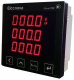 Sfere720E Многофункциональный электроизмерительный прибор, Iвх-5A, 380VAC, тип индикатора - LED, питание АС/DC 80-270В, размеры лицевой панели 96х96 мм, вырез в щите 91x91 мм, Выходы: порт связи RS485 (протокол Modbus-RTU), импульсный выход, IP54, Tемпера