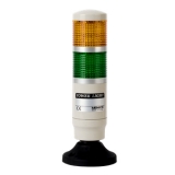 PMEGF-2FF-YG Светодиодная сигнальная колонна диаметр 45мм. Непосредственный монтаж, 2 секции, режим работы - Пост/мигающ. питание 90-240VAC, цвет: желтый, зелёный