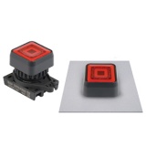 S2PRS-P3 Квадратные кнопки нажатия с подсветкой, выступающего типа