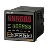 CT6M-2P2 Счетчик/таймер, 6-разрядный, размер 72x72x85 мм, 2 уставки, 2 выхода рере - 5А, 220VAC, 1 НО и перекидной НЗ, 3 выхода NPN, питание 24VAC 50/60Hz /24-48VDC