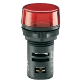 8 LP2T ILM4P Арматура светосигнальная моноблочная красная 230VAC/DC