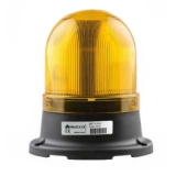SNT-112-3 Сигнальный маяк 100 мм с расширенным диапазоном питания, стробоскопический эффект, Жёлтый, 24-230V AC/DC, IP65.