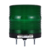 MS115T-F00-G Сигнальный маяк d=115×121мм, монтаж на шпильках 3×M5, LED модуль пост./мигающ. свечения: зелёный, питание 12…24VAC/DC, IP65