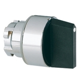 8LM2TS132 Переключатель с короткой ручкой (без крепежного основания ..AU120) в металлическом корпусе, 3 положения: слева - без фиксации, справа с фиксацией 1>0-2