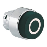 8LM2TB2102 Толкатель кнопки в металлическом корпусе, выступающий тип, без фиксации, (без крепежного основания ..AU120), цвет черный, символ "O"