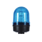 MS66M-BFF-B Сигнальный маяк d=66×97мм, монтаж винтовым креплением M20, LED модуль пост./мигающ. свечения: синий + зуммер 80дБ, питание 110…220VAC, IP52