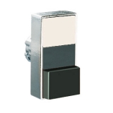 8LM2TB7214 Толкатель двойной кнопки нажатия, в металлическом корпусе, без фиксации, с 1 выступающей и 1 утапливаемой кнопками, (без крепежного основания ..AU120), цвет кнопок: белый/черный