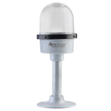 SNT-DU12513-5 Сигнальная лампа в алюминиевом корпусе со стойкой, стробоскопический эффект, Белый, 12-24V AC/DC, IP65.