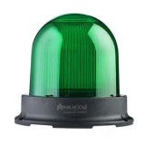 SNT-1215-2 Сигнальный маяк 125 мм, куполовидный, монтаж на поверхность, 5 режимов свечения, Зелёный , 12-24V AC/DC, IP65.