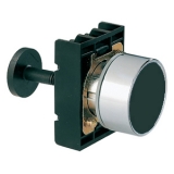 8LM2TR1002 Нажимная кнопка с пружинным возвратом, плоская, в комплекте с монтажным основанием и стержнем, черная