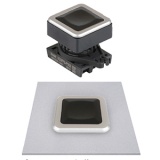 S3QPFS-P1 Квадратные кнопки нажатия без подсветки, утопленный тип,  30 мм