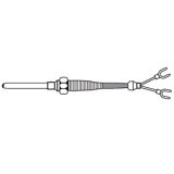 TW-N(K) d=4.8*150L*1.5M*PT1/8 Термопара тип CA (K), проводной вывод 2 точки d=4.8мм, длина головки до резьбы 150 мм, Резьба PT1/8 дюйма, длина кабеля 1,5 метра