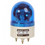 ASGB-FF-B Сигнальный маяк d=86×131мм, монтаж на шпильках 3×M4, модуль с лампой накаливания (BA15S) вращающегося свечения: синий + зуммер 85дБ, питание 110/220VAC, IP42