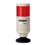 MP8G-100-R Светосигнальная колонна d=86мм, монтаж на пластиковой опоре, осн. корп. 150мм (пластик), 1 модуль (LED) постоянного свечения: красный, питание 12…24VAC/DC, IP65