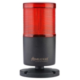 SNT-7013-FB1-1 Светосигнальная колонна, 70 мм, 1 секция, постоянное и мигающее свечение, зуммер, 12-24V AC/DC, Красный, IP65