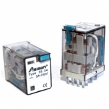 55.04 12 AC Реле (12В АС катушка, 5А 4С 250В) Амитрон