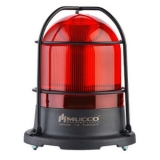 SNT-115-KFS-1 Сигнальный маяк 100 мм, куполовидный, монтаж на поверхность, 5 режимов свечения, Красный, 12-24V AC/DC, IP65.
