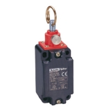 TL13 13 10  Концевой выключатель канатный кольцевой рычаг для аварийного отключения 1НО+1НЗ группа,  с кнопкой переуставки, усилие тяги 25Н. вес 125 гр