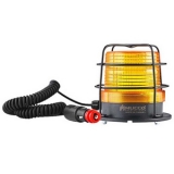 SNT-F915-KFS-3 Сигнальный маяк с разъемом для прикуривателя, магнитный, стробоскопический эффект, Жёлтый, 12-24V AC/DC, IP65.