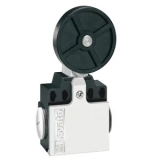 KNE3L20 Концевой выключатель, толкатель рычажный с резиновым роликом, 2 боковых входа 2NO, медленное переключение