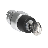 LPSS390R3131A Металлический переключатель с ключом, 3 положения 1-0<2, фиксация в положениях 1 и 0, точка извлечения ключа слева, код 3131А, (без крепежного основания LPXAU 120M)