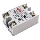 SSR-25AA 1-фазное твердотельные реле 25A  U вх. упр. 80....250VAC (вкл/выкл реле), Uвых 24-380VAC, переход через 0
