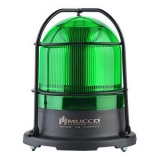 SNT-125-B-KFS-2 Сигнальный маяк 100 мм, куполовидный, монтаж на поверхность, 5 режимов свечения, Зелёный , 85-260V AC/DC, IP65. Зуммер