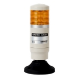 PMEGF-102-Y Светосигнальная колонна d=45 мм, монтаж на пластиковой опоре (MAM-B070B), осн. корп. 72.5мм (пластик), 1 модуль (LED) пост./мигающ. свечения: жёлтый, питание 24VAC/DC, IP52