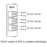 KRN100-CARD KRN-24V3 Плата выхода питания для датчика (24VDC, 3 канала, не более 30мА на канал, защита от перегрузки