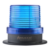 SNT-925-B-ND-4 Сигнальный маяк 90 мм, датчик освещенности, 5 режимов свечения, Синий, 85-260V AC/DC, IP65. Зуммер