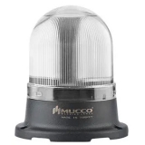 SNT-715-SB-5 Сигнальный маяк 70 мм, куполовидный, монтаж на поверхность, постоянное свечение, Белый, 24V/DC, IP65. Зуммер