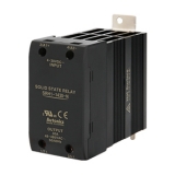 SRH1-1430-N Однофазное твердотельное реле с встр. радиатором, монтаж на DIN рейку, входное напряжение 4-30 VDC, напряжение нагрузки 48-480VAC, номинальный ток 30A, перекл. через 0.