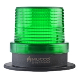 SNT-115-B-ND-2 Сигнальный маяк 100 мм, датчик освещенности, 5 режимов свечения, Зелёный , 12-24V AC/DC, IP65. Зуммер