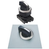 S3SF-S4W Селекторный переключатель, 30мм, 2-позиционный, с фиксацией, с длинной рукояткой, белый