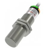 CR18XCF08DPOY-E2 Емкостной датчик цилиндрический, M18x50 мм, медно-никелевый сплав, заподлицо, выход PNP НO, регул. чувствит., расст. сраб. Sn=8мм, питание 10…30VDC, 25Гц, IP67, разъём М12 4-pin