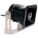 MSP-HB15(B) Компактный громкоговоритель рупорного типа высокой громкости, цвет черный, 15 Вт, 6 Ом, 100дБ на растоянии 1м, Полоса частот 1000 - 4000 Гц, IP65 (передняя панель), размеры 122*120*104 мм, монтаж на кронштейн. 410г.