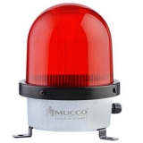 SNT-D12513-B-1 Сигнальная лампа в алюминиевом корпусе, стробоскопический эффект, Красный, 12-24V AC/DC, IP65. Зуммер