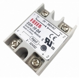 SSR-10DA   1-фазное твердотельные реле 10A  U вх. упр. 3-32VDC (вкл/выкл реле), Uвых 24-380VAC, переход через 0