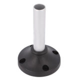 IKAM03 Аллюминиевая подставка h=100 мм для сигнальной колонны 50-70 мм