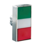 8 LM2T BL7113 Толкатель двойной кнопки нажатия с возможностью установки подсветки, в металлическом корпусе, без фиксации, утапливаемые кнопки, (без крепежного основания ..AU120), цвет кнопок: зеленый/красный