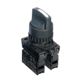 S2SR-S7W2A, Переключатель 3 положения с фиксацией, короткий, 2НО, цвет белый