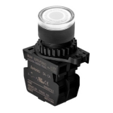 S2PR-P3W, Толкатель кнопки с возможностью установки подсветки. цвет белый (без блоков контактов)