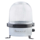 SNT-D12513-5 Сигнальная лампа в алюминиевом корпусе, стробоскопический эффект, Белый, 12-24V AC/DC, IP65.