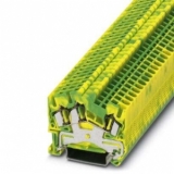 STS 2.5-TWIN-PE Проходные клеммы, Тип подключения: Пружинный зажим, Сечение: 0,08 мм² - 4 мм², AWG: 28 - 12, Ширина: 5,2 мм, Цвет: желто-зел., Тип монтажа: NS 35/7,5, NS 35/15