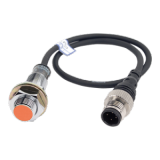 PRW12-2DP Датчик приближения индуктивный экранированный (заподлицо), диаметр 12 мм, расст. сраб. до 2 мм, Рабочее напряжение 12-24VDC, выход PNP - НО, 500Гц, с разъёмом на кабеле.