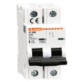 P1MB2PD13 Автомат. выключатель с термомагнитным расцепителем 2P, ток In 13 А, Icn 10 кА, хар-ка D, 2 модуля