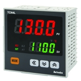 TCN4L-22R Температурный контроллер с двумя дисплеями и ПИД-регулятором, размер 96x96мм, питание 24VAC; 24-48VDC, 2 - выхода сигнализации, выход релейный 3A, 250VAC + выход управления ТТРФУ 12В, 20мА